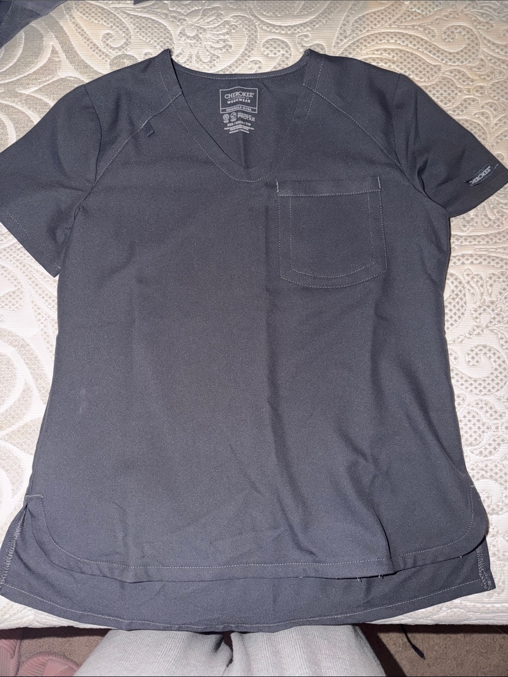 Cherokee One Pocket Scrub Top